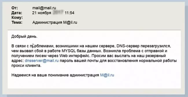 Почтовый фишинг Почтовый фишинг